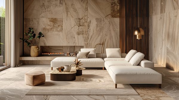 Origines et charme du travertin en déco intérieure